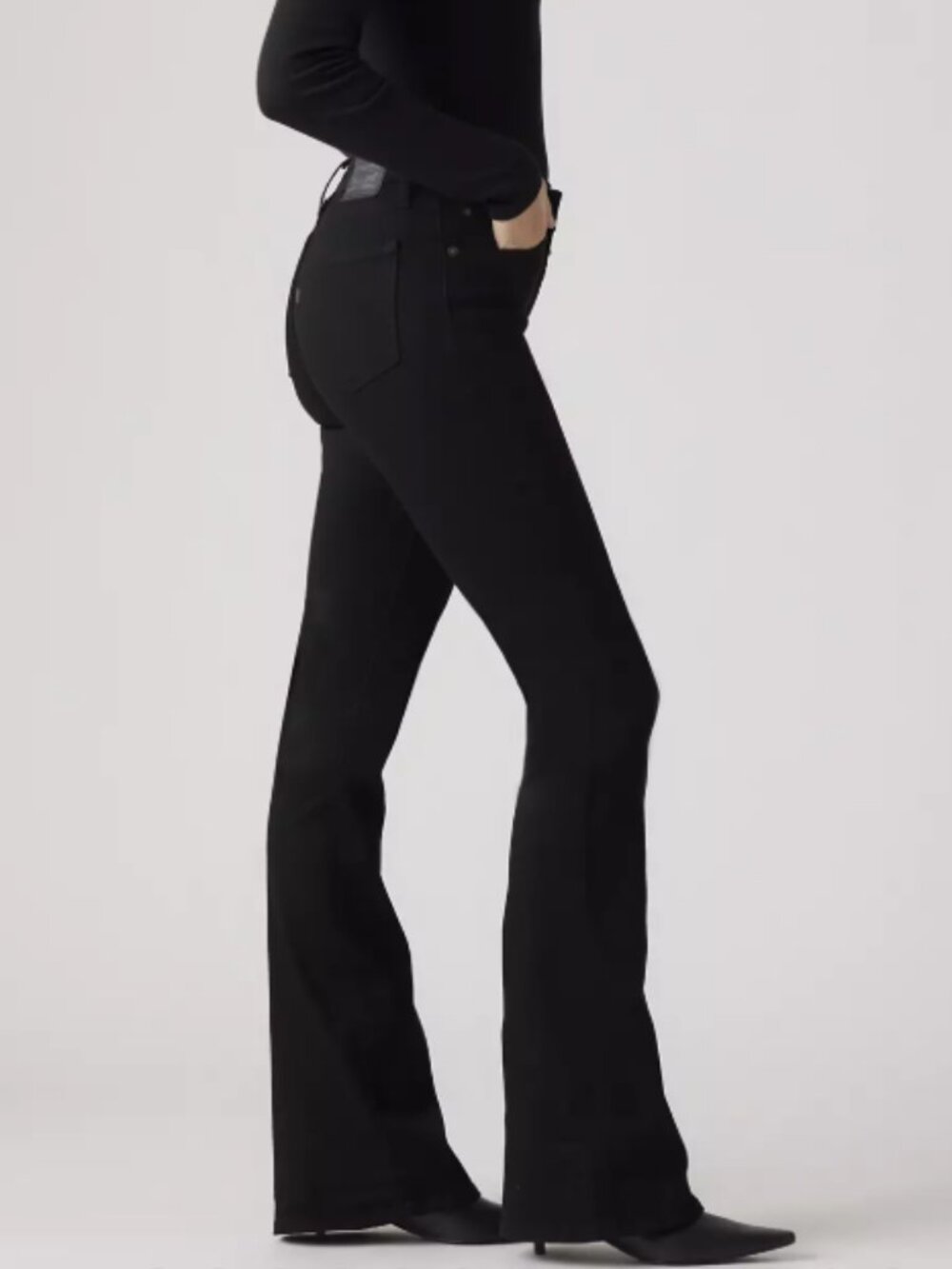 Levi’s 726 High Rise Flare Jeans Black Size 29
